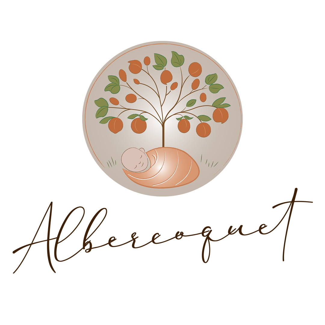 Logo Albercoquet Fotografía de embarazo y New Born a domicilio en Valencia